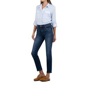 Kut From The Kloth Reese High Rise Ankle Straight Leg Size 10L